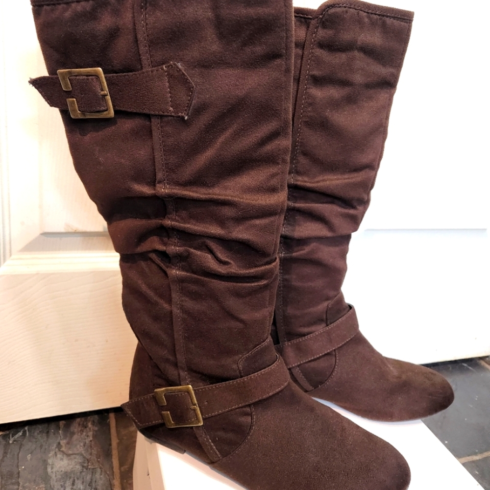 Brown Heeled Boots for Women